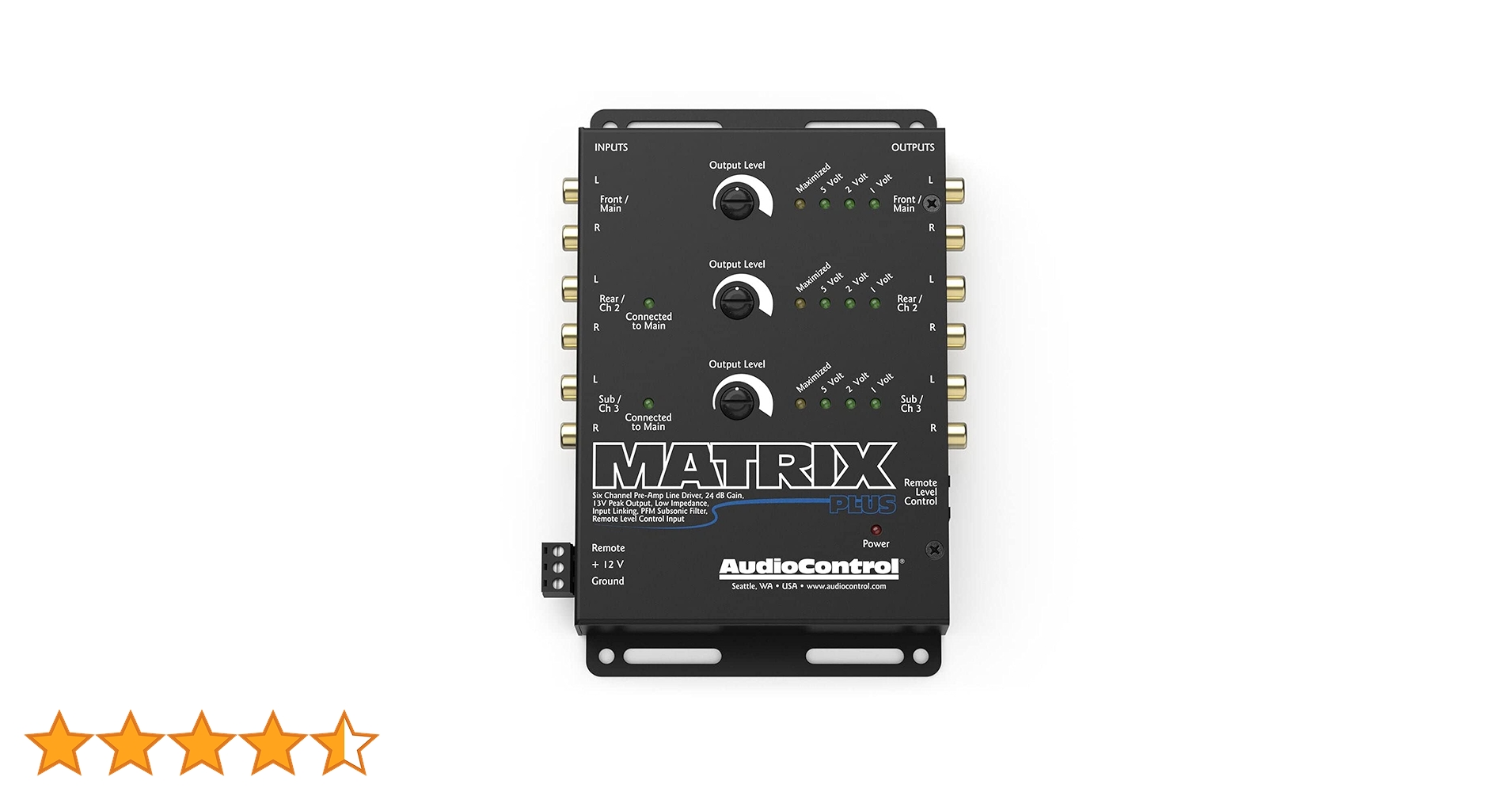 Amazon.co.jp: AudioControl Matrix Plus ブラック 6チャンネルライン